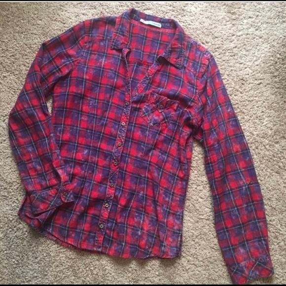 Maurice’s Flannel Top - Picture 1 of 7
